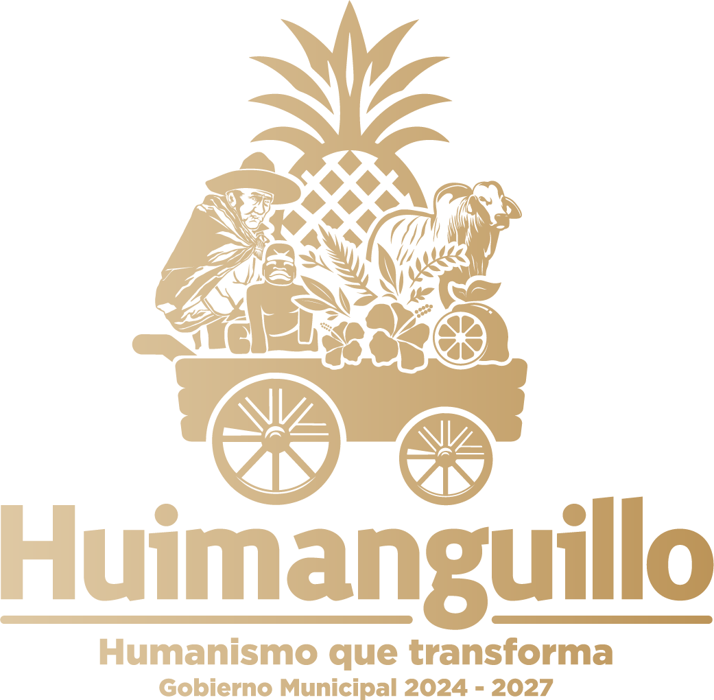 Logotipo dorado Huimanguillo Footer