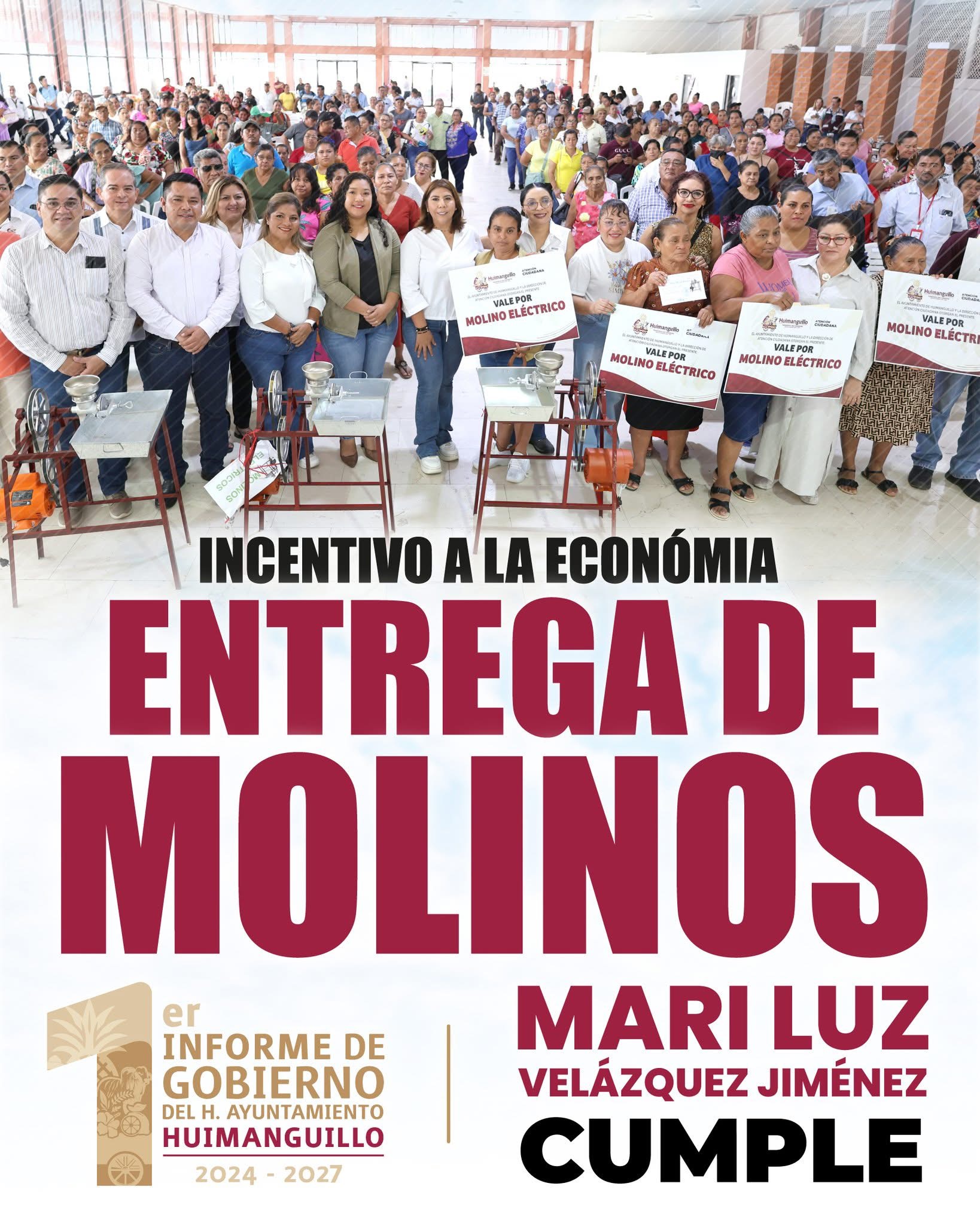 Banner de entrega de molinos